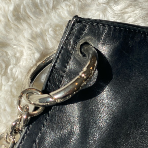 Pollini Leather & Chain Cross Body Purse - Picture 6 of 9